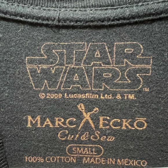 Marc Ecko Cut & Sew Star Wars Darth Vader dark side skull T shirt size small - Picture 4 of 4